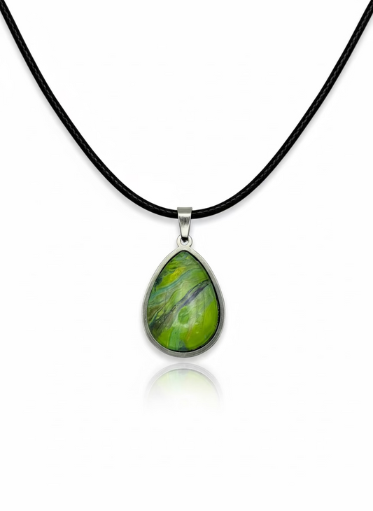 תליון טיפה כסוף (B537)