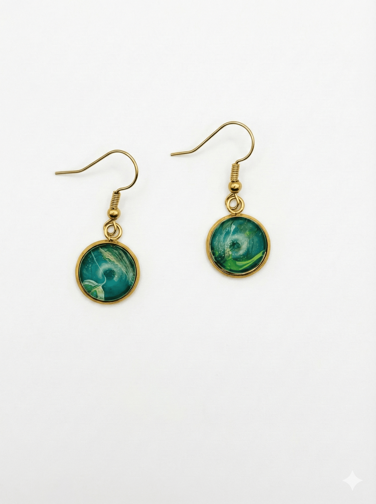 עגילים עגולים זהב (C358) - Takshitim