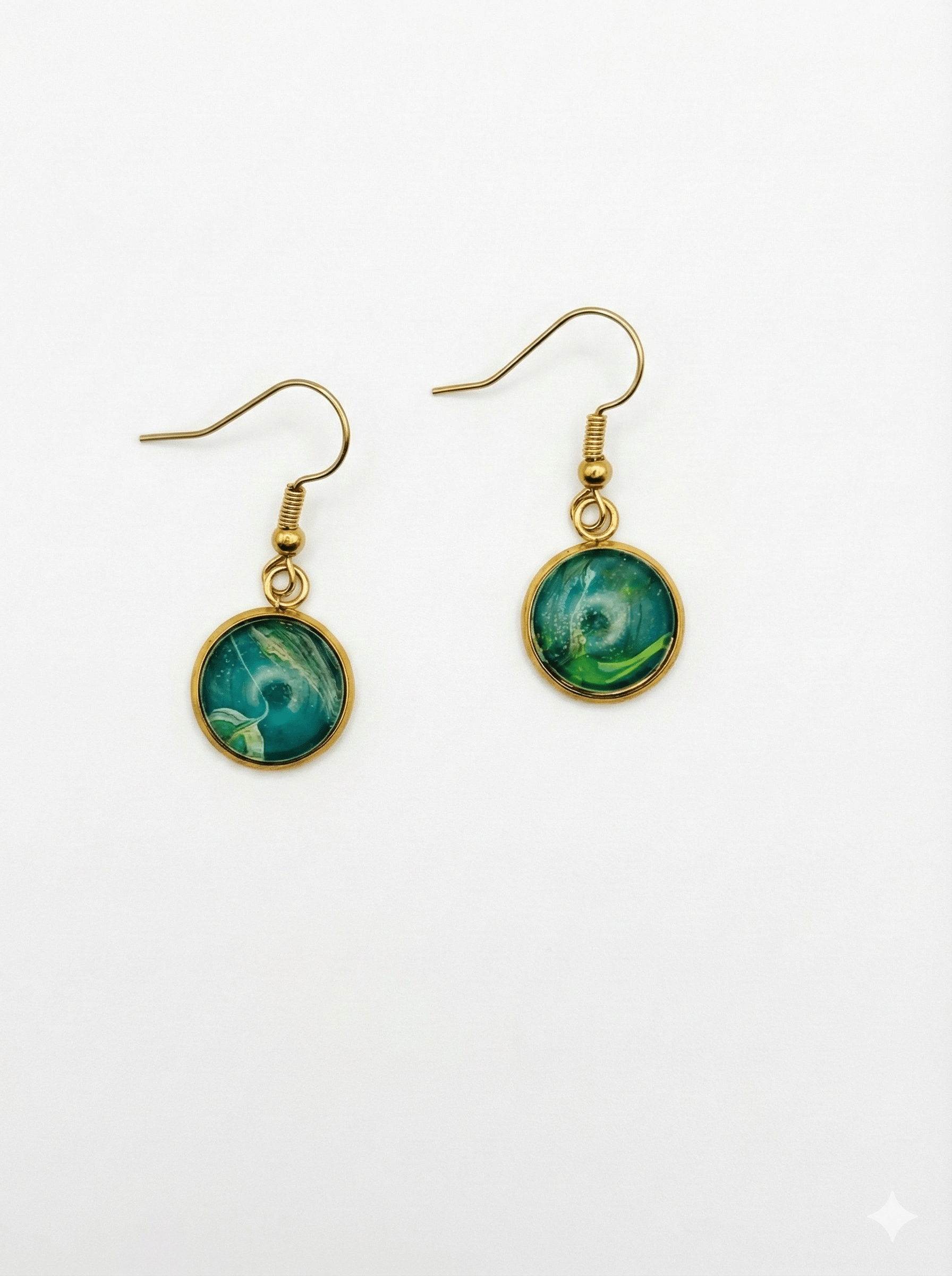 עגילים עגולים זהב (C358) - Takshitim