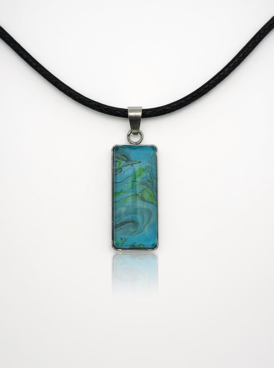 תליון מלבני כסוף (B563) - Takshitim